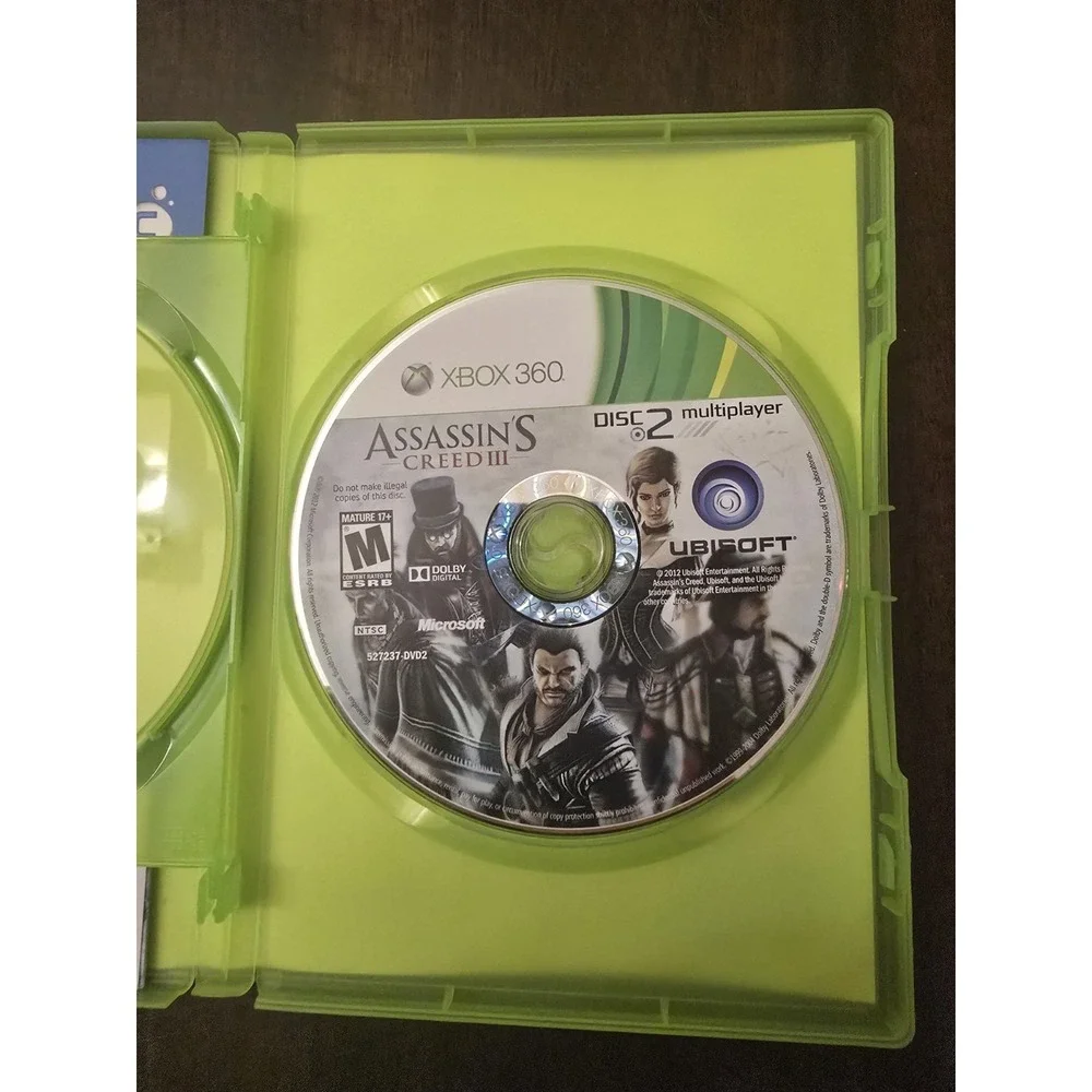 Assassin's Creed III (Microsoft Xbox 360, 2012) Complete‎ With Manual Gamestop